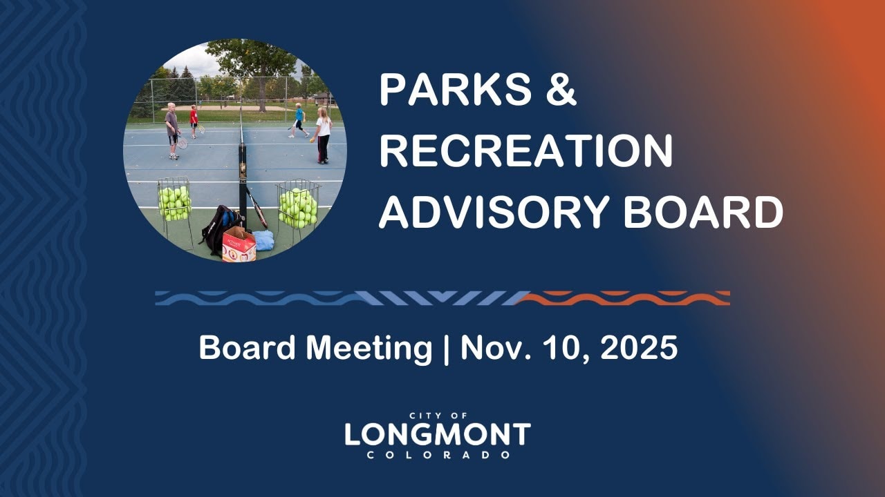 video thumbnail for 'Parks and Recreation Advisory Board Meeting Nov. 10, 2025'
