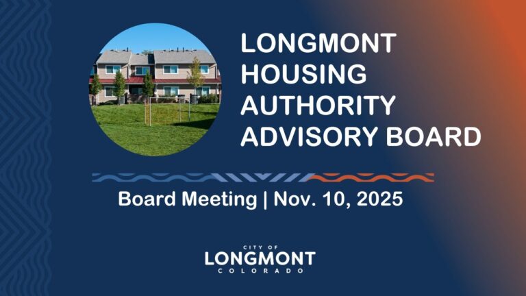 video thumbnail for 'Longmont Housing Authority Board Meeting, Nov. 10, 2025'